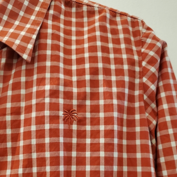 🔥SALE🔥 Lilly Pulitzer Red Checkered Button Down Shirt 6 - Picture 6 of 9